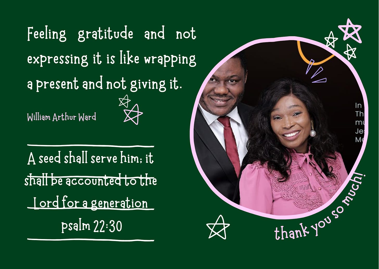 LETTER TO MY SPIRITUAL PARENTS - by Oladoyin Fasakin