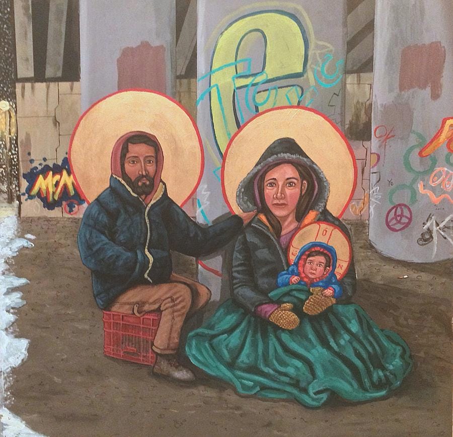 Holy Family of the Streets Painting by Kelly Latimore - Pixels