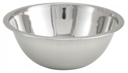 Winco MXBT-75Q All-Purpose True Capacity Stainless Steel Mixing Bowl 3/4 Qt.