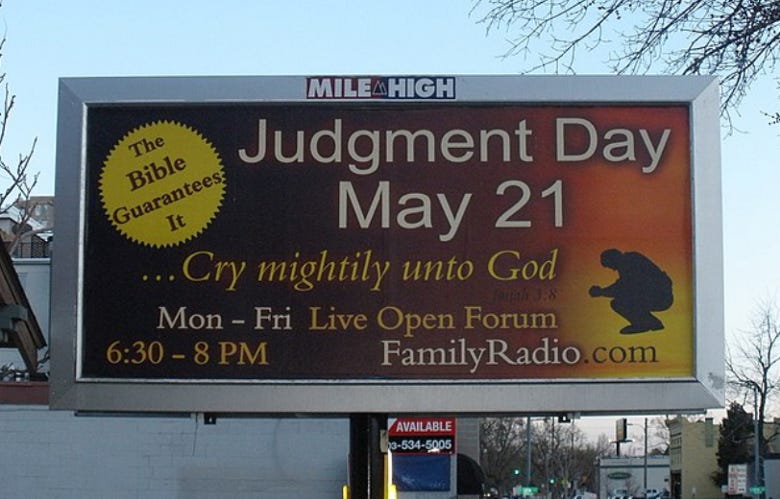 Harold Camping’s Judgement Day Campaign 2011