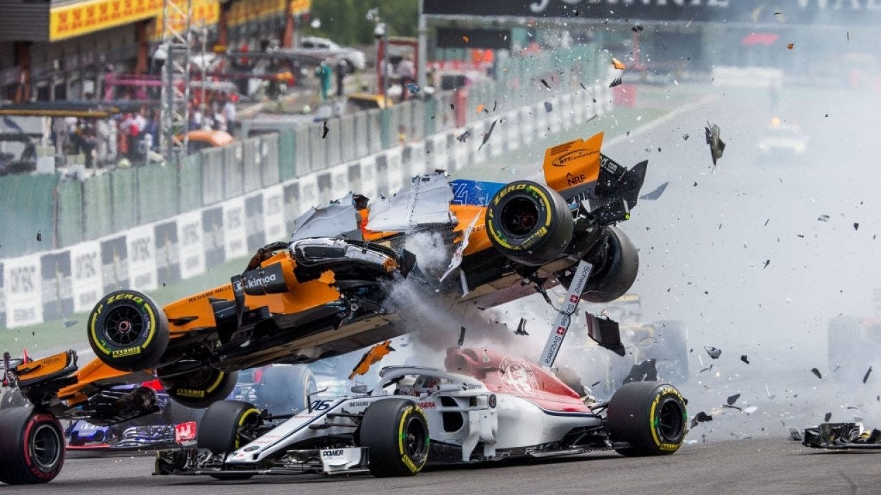 Top 10 worst f1 car crashes in history - Sportszion