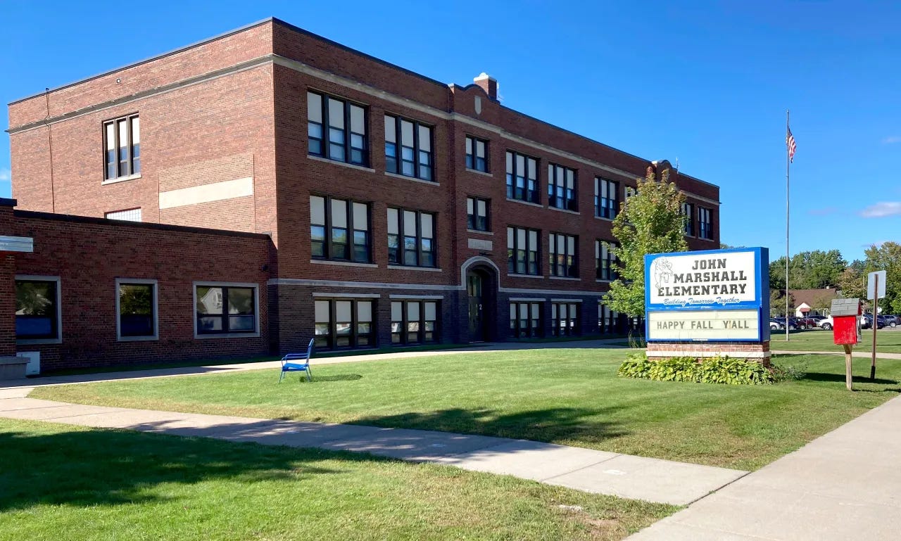John Marshall Elementary School in Wausau, Wisconsin. Evan J. Pretzer/The Wausau Sentinel