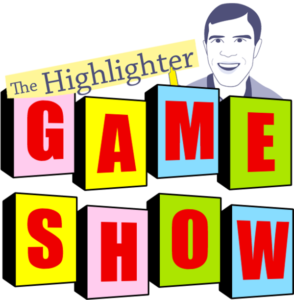 You are warmly invited to the The First Annual Highlighter Game Show on Thursday, Dec. 10, 5:30 - 6:30 pm PT. Get ready for friendly competition, keen strategy, and general merriment (plus tons and tons of prizes!). It’s going to be a great way to connect and build our reading community. Get your free ticket here: hltr.co/gameshow