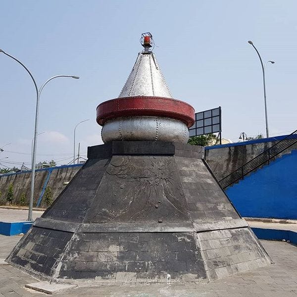 Kratatau Monument, Bandar Lampung - Indonesia.