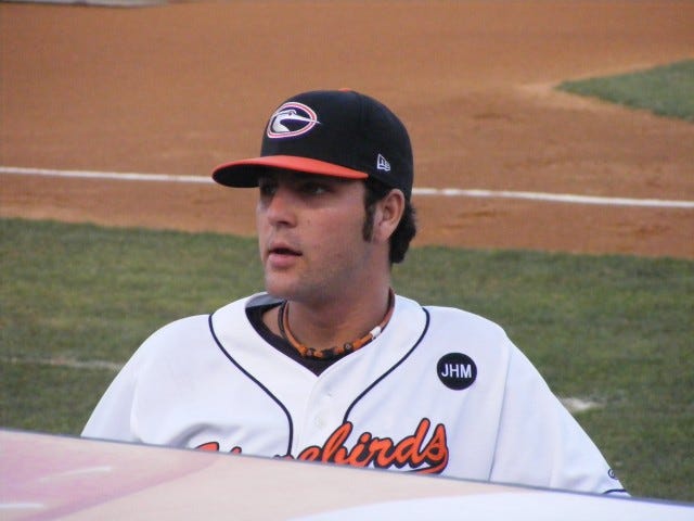 T.R. Keating scans the crowd prior to a recent game. Photo by Kim Corkran.