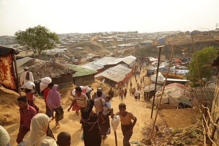 The Kutupalong refugee camp near Cox’s Bazar, Bangladesh