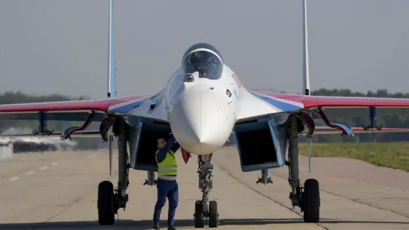 Archive photo of a Su-35 fighter jet