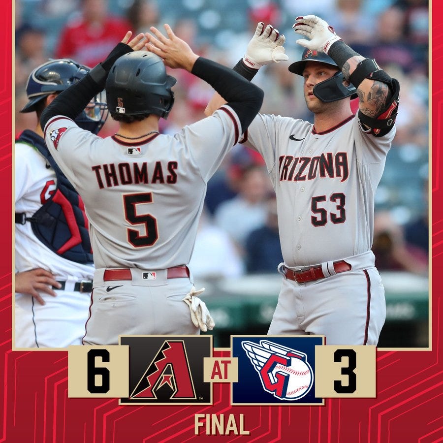 Diamondbacks win graphic