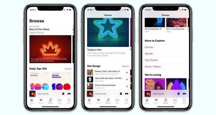 Apple music browse
