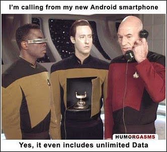 Is this image of Picard using Data as a phone from an actual episode? -  Science Fiction & Fantasy Stack Exchange
