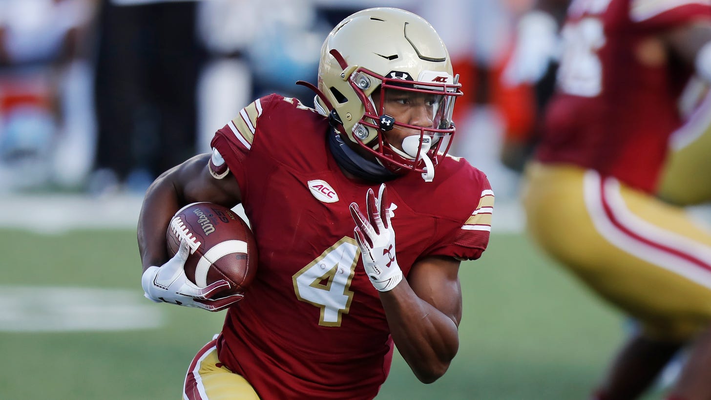 With an assist from Antonio Brown, receiver Zay Flowers has become one of  Boston College's top weapons - The Boston Globe