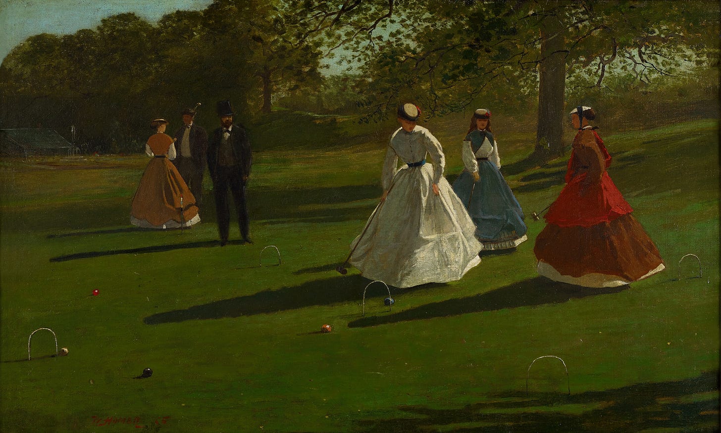 Croquet Players (1865)