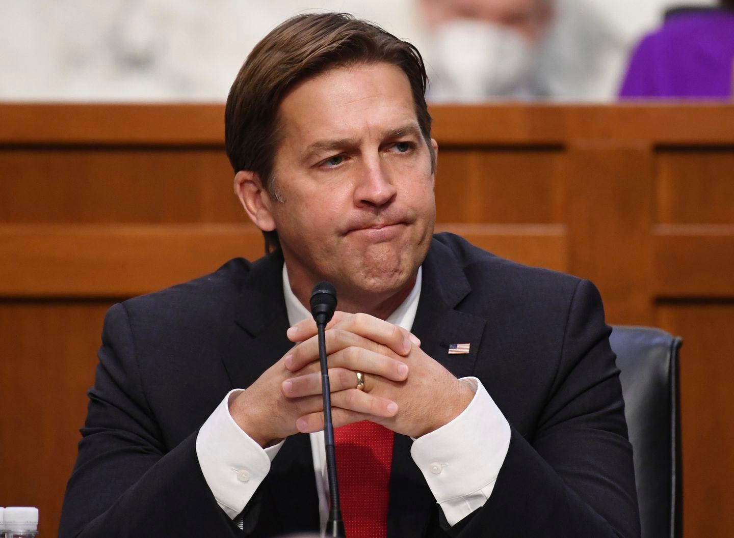 Sen. Ben Sasse, R-Neb., speaks during the confirmation hearing for Supreme Court nominee Amy Coney Barrett, before the Senate Judiciary Committee, Thursday, Oct. 15, 2020, on Capitol Hill in Washington.