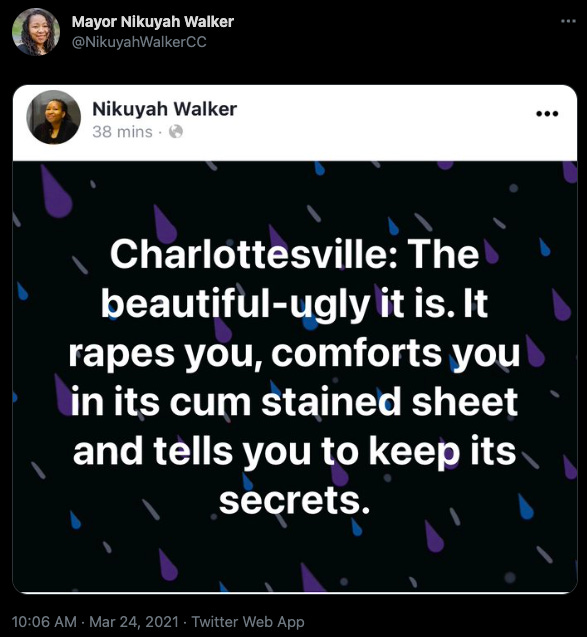 Charlottesville Mayor's...poem? : r/cringepics