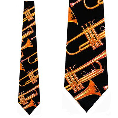 Three Rooker - Trumpet Vintage Necktie Mens Tie by Three Rooker -  Walmart.com - Walmart.com