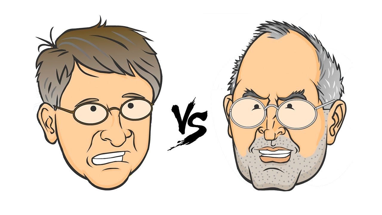 Image result for gates vs jobs