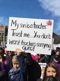 The 13 Best Signs from March for Our Lives Protests - gun rights, gun laws,  gun control, protests, signs, marches, march for our lives, funny - Oddee