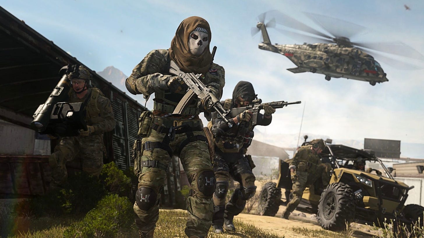 A group of soldiers in Modern Warfare 2
