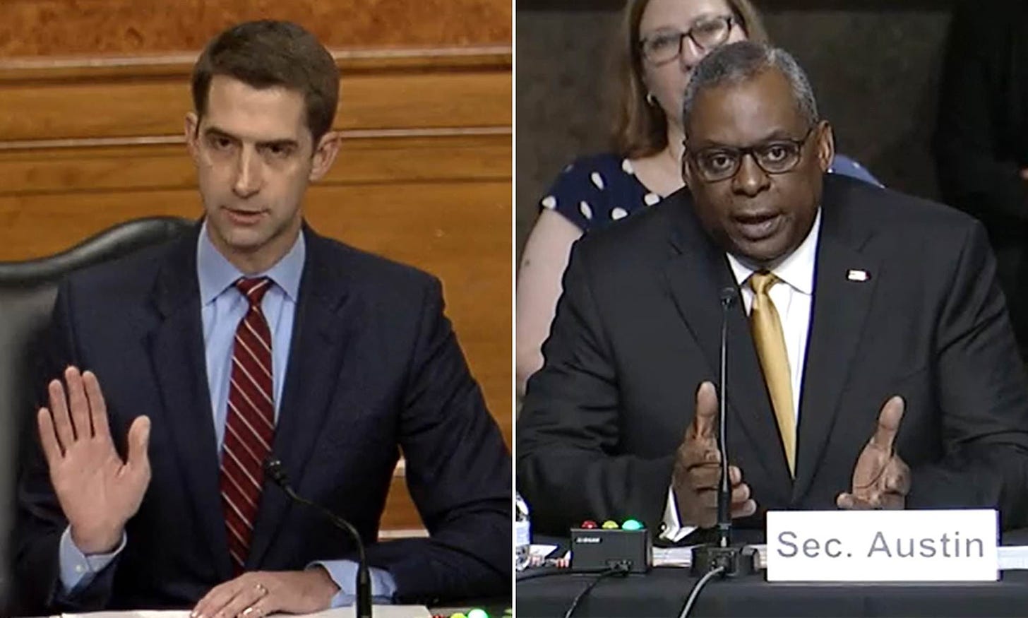 Tom Cotton grills Biden&#39;s Defense Secretary Lloyd Austin about Pentagon&#39;s  &#39;diversity&#39; training | Daily Mail Online