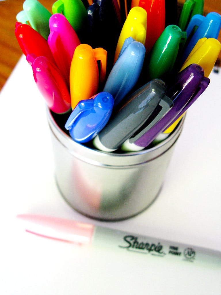 "Sharpie-Markers" by Hello Angel Creative is licensed under CC BY-NC-ND 2.0 
