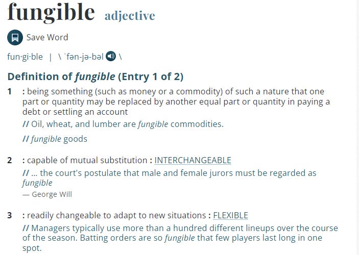 fungible definition