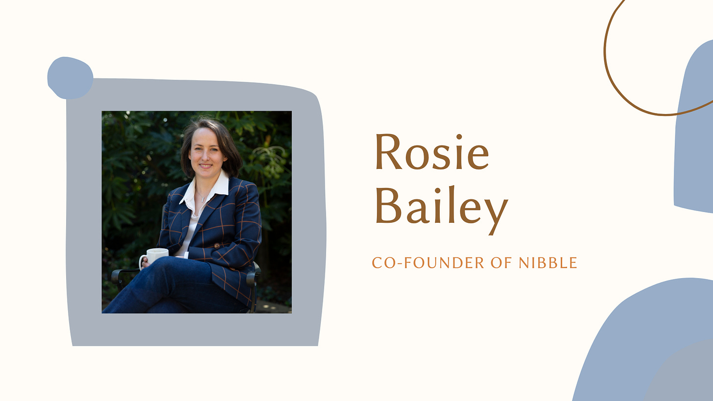 Rosie Bailey, co-founder of Nibble