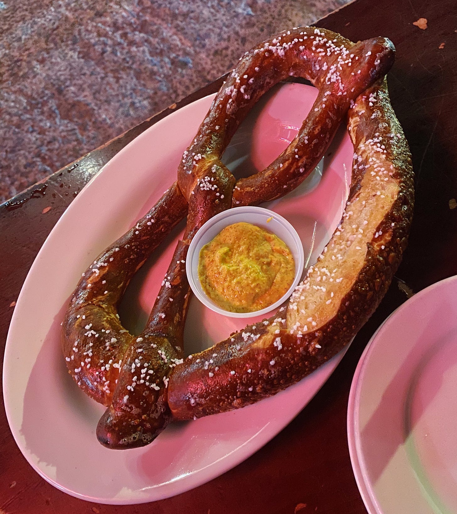 Old Town Bar's giant soft pretzel