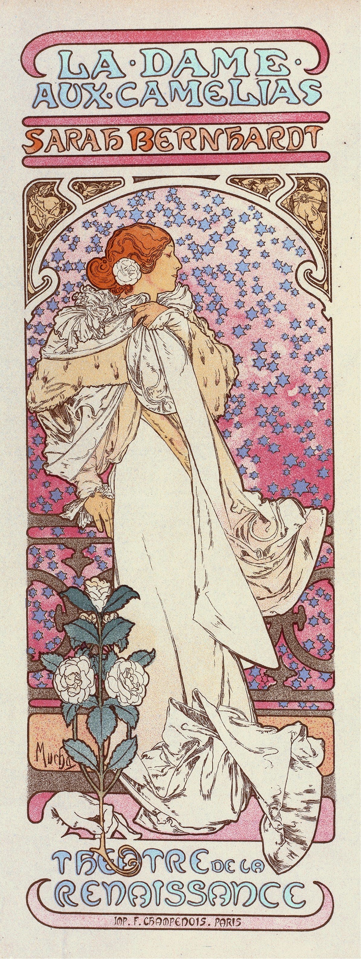 La Dame Aux Camélias (1898) by Alphonse Mucha