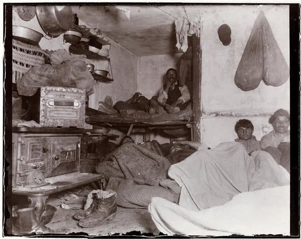Jacob Riis photograph of squalid tenement