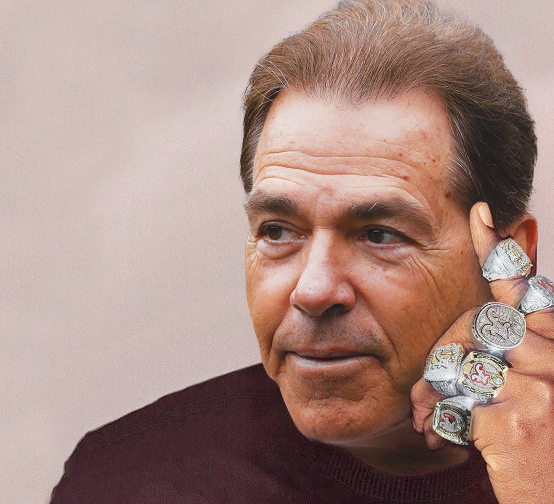 CBS Sports on Twitter: &quot;Ring No. 6 for Nick Saban at Alabama  https://t.co/o3r3SLcetl&quot; / Twitter