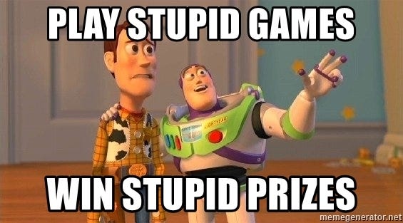play stupid games win stupid prizes - Consequences Toy Story | Meme  Generator