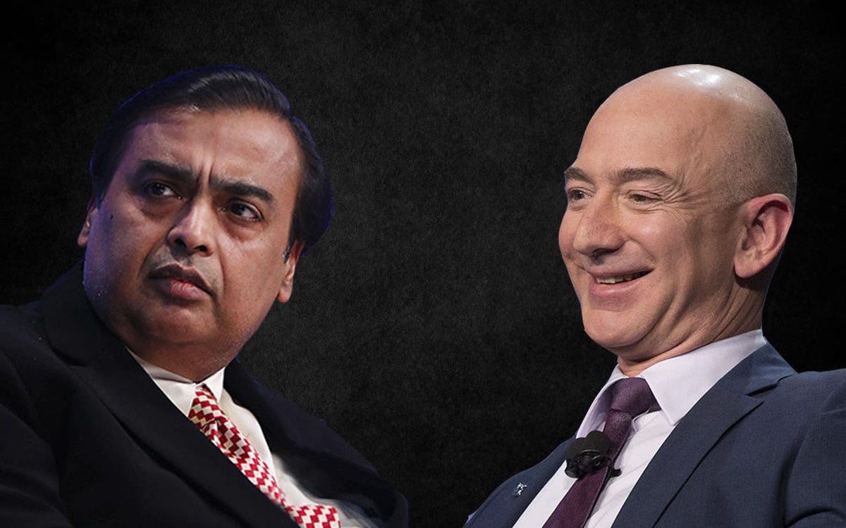 Bezos vs Ambani - riseshine.in