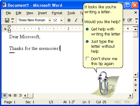 The Life and Death of Microsoft Clippy, the Paper Clip the World ...