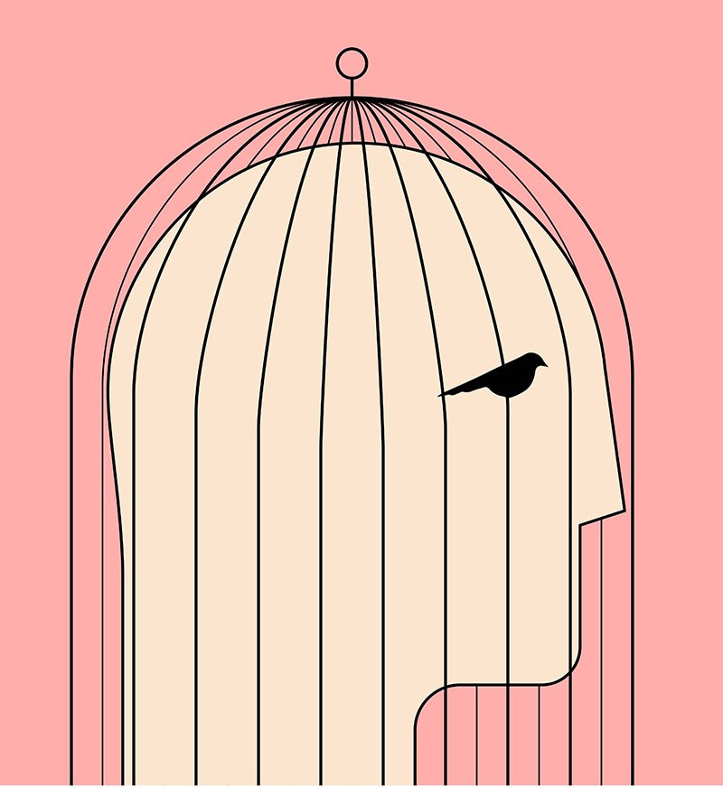 People choose to cage their minds themselves (image licensed to author)
