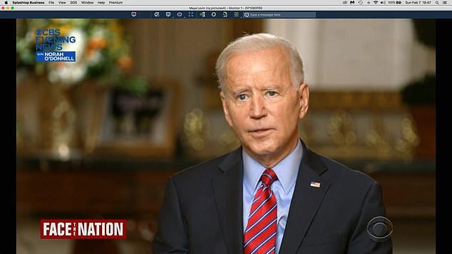 Biden made the comments in an interview with CBS