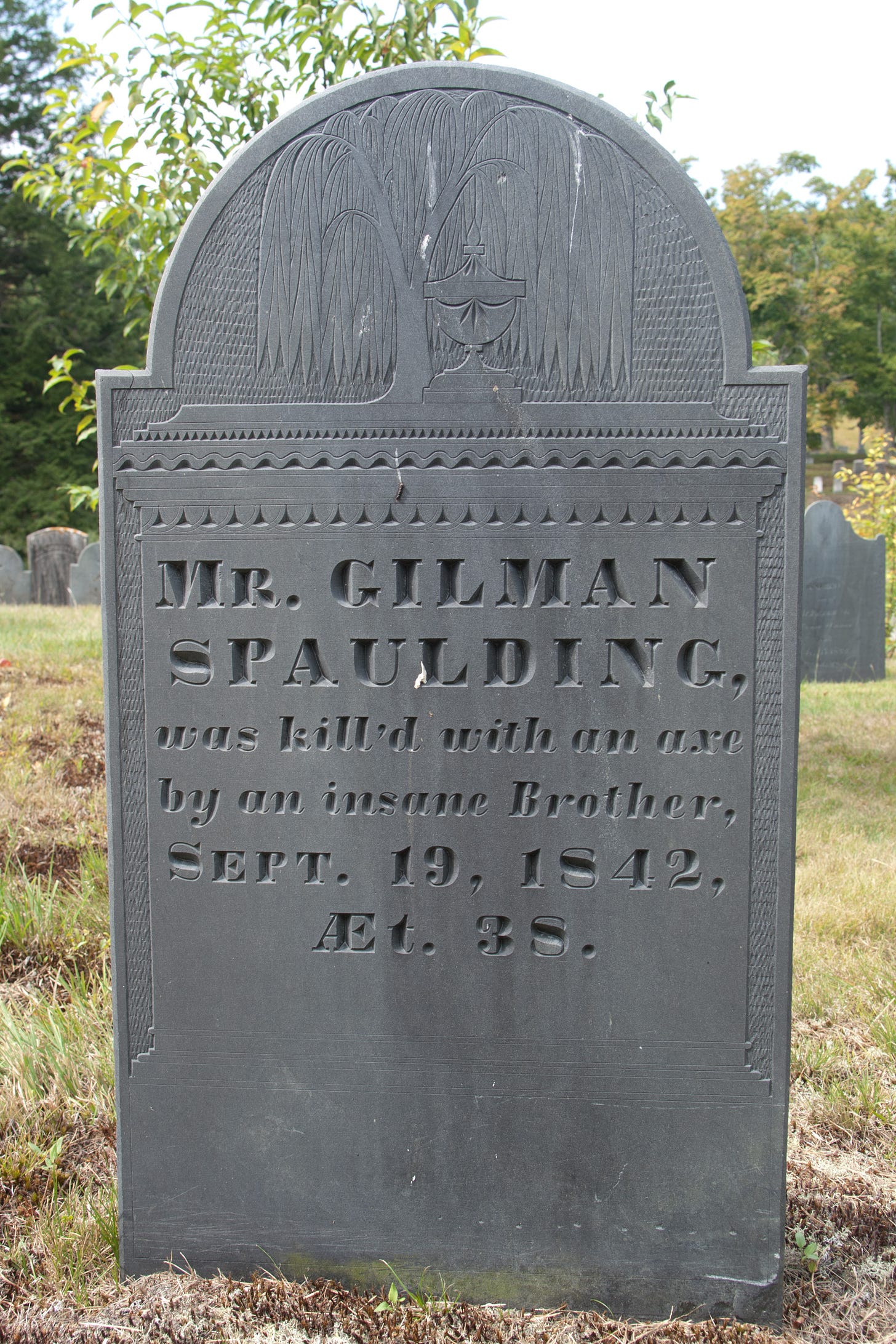 Gilman Spaulding gravestone