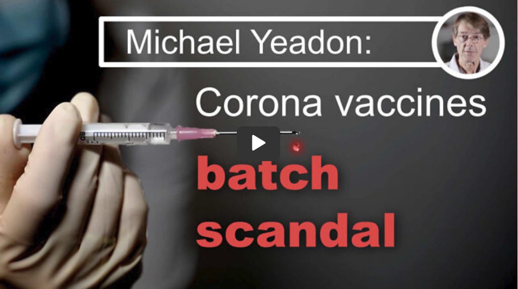 PREMEDITATED MASS MURDER: Alarming Data From Canada and Vaccines Batch Scandal