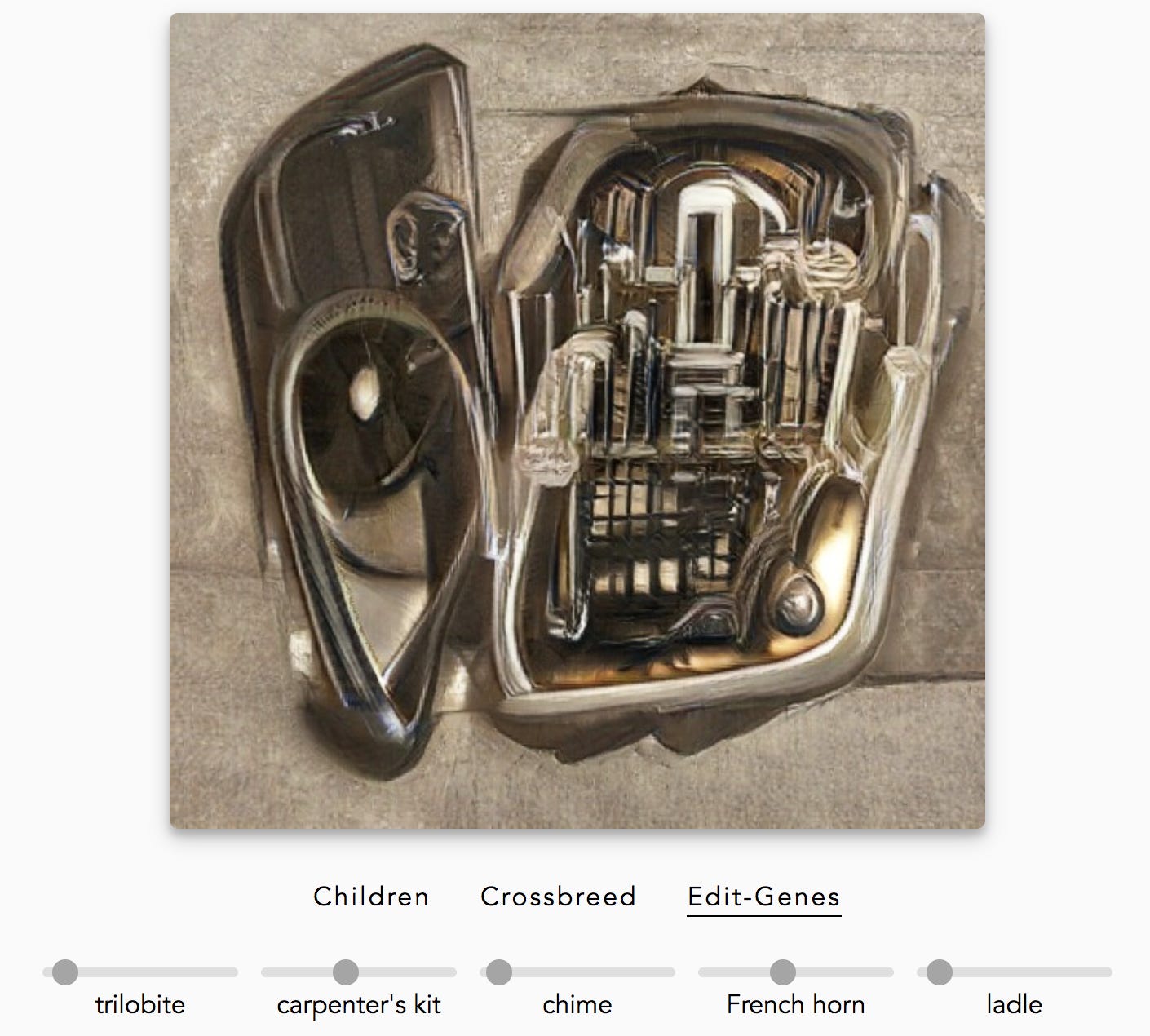 Looks like a french horn crossed with a city and a speaker