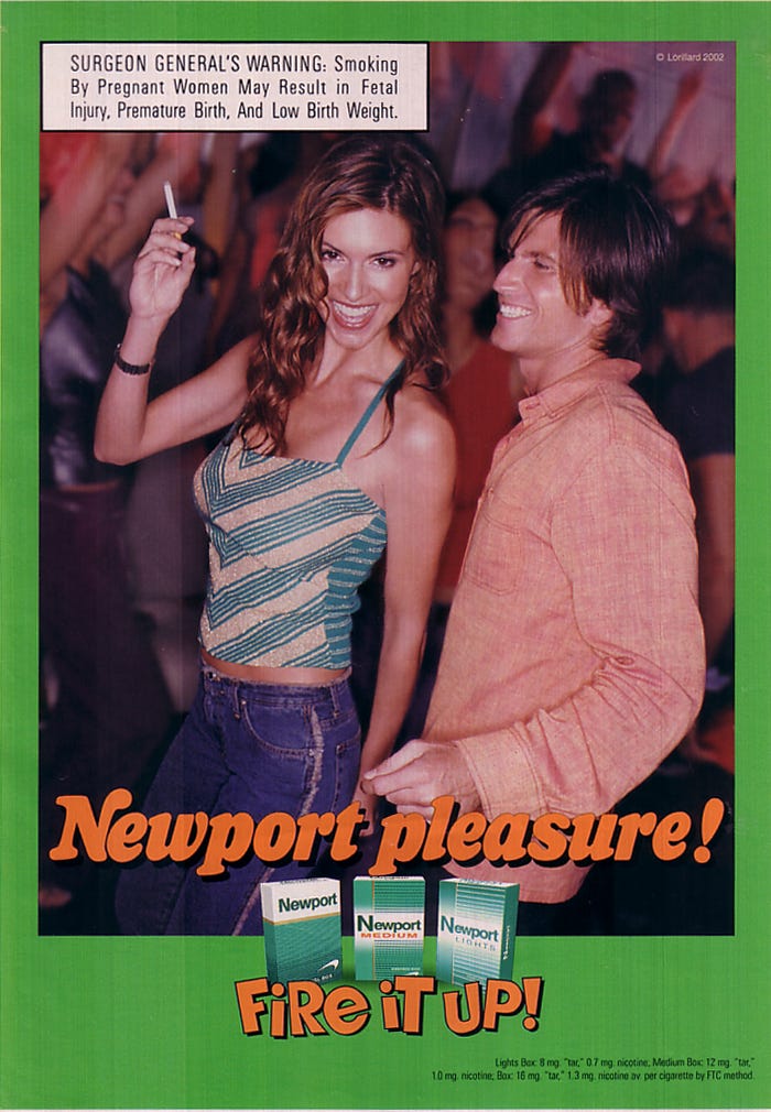 Newport Cigarette Ads