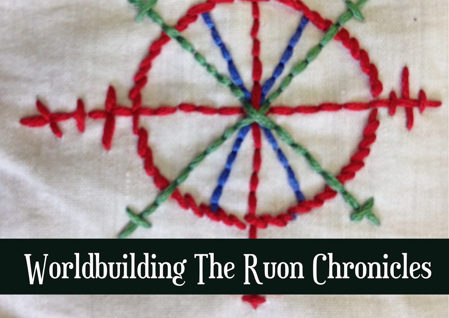 Header image showing embroidered Ruon charm
