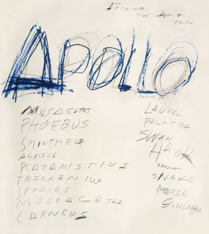 Cy Twombly. &#39;Apollo&#39; 1975 | Art Blart