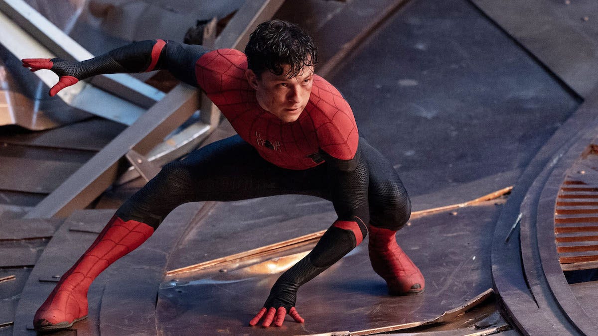 Tom Holland as Spider-Man in Spider-Man: No Way Home