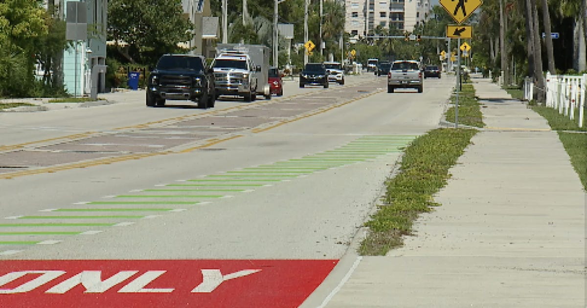Cyclist safety upgrades underway on Estero Boulevard