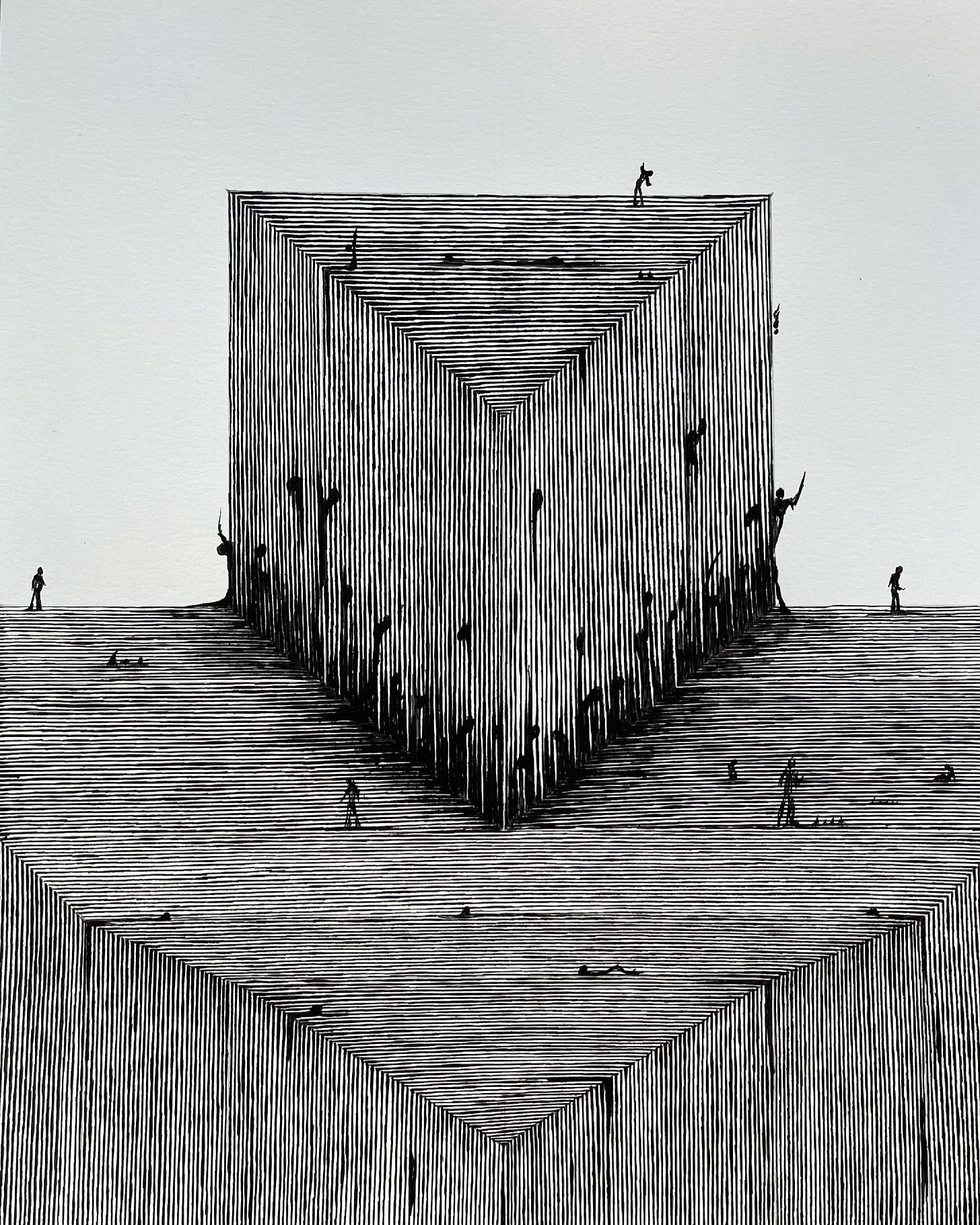 8 1/2 Circle Of Hell (or) A Monolithic Triangular Stump by Tim Maxwell