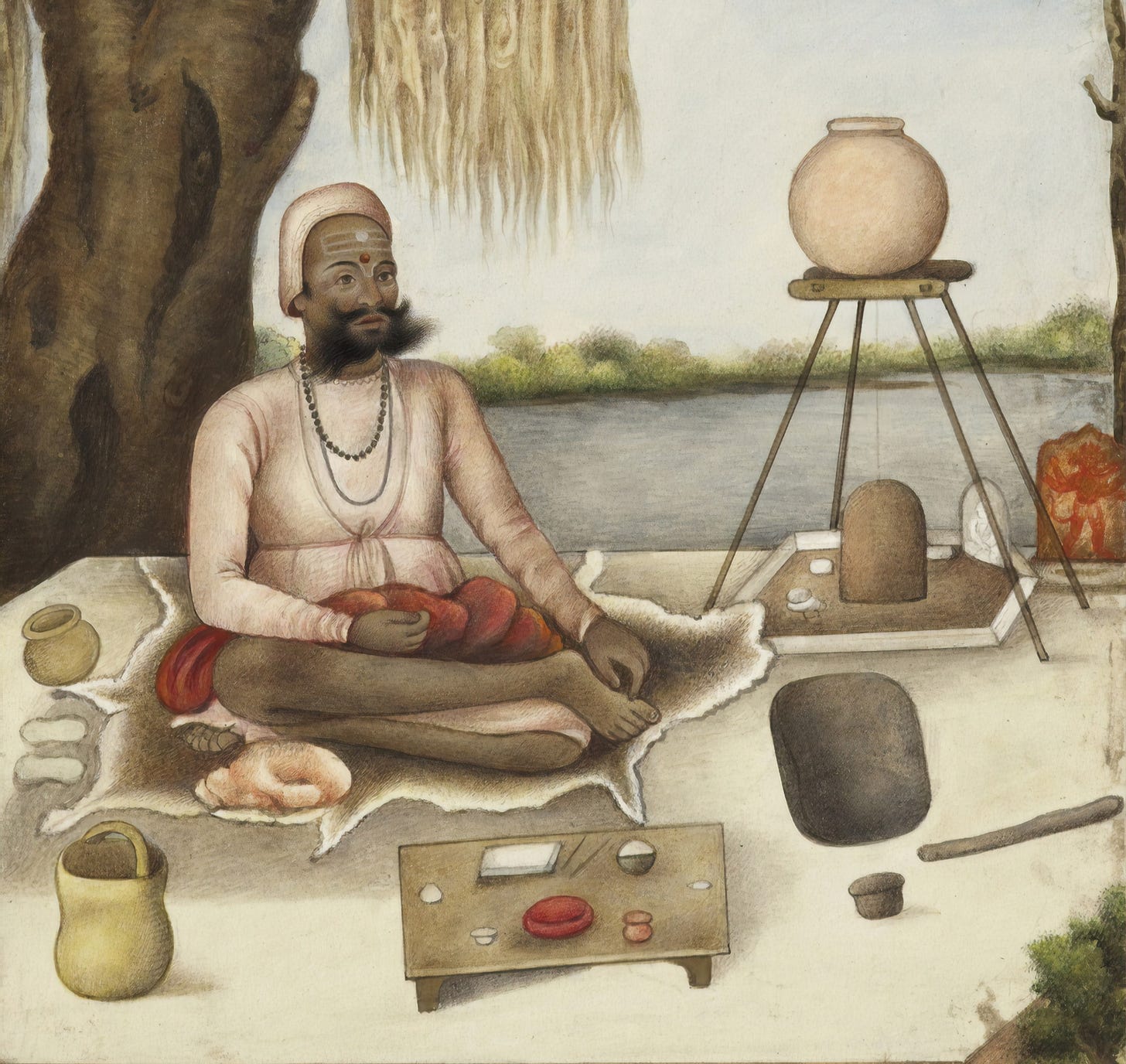 Tribes and Castes of India. 'Sannyasi’ a Saiva mendicant. Circa 1825