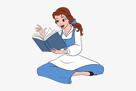 Clip Royalty Free Library Disney Belle Clipart - Princess Reading A Book  PNG Image | Transparent PNG Free Download on SeekPNG