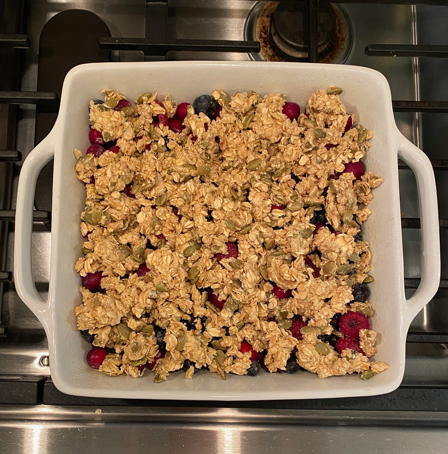 Berry crumble for self care