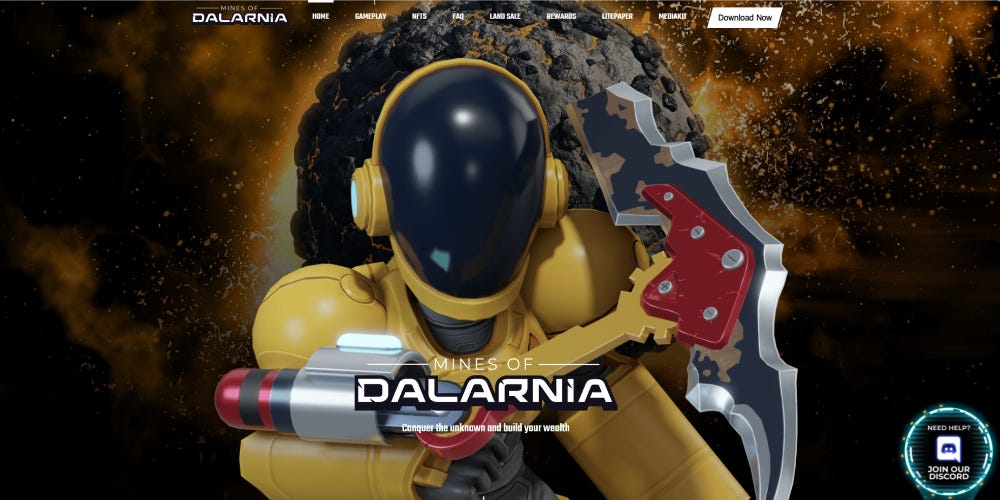 Examples of NFT Games: Mines of Dalarnia