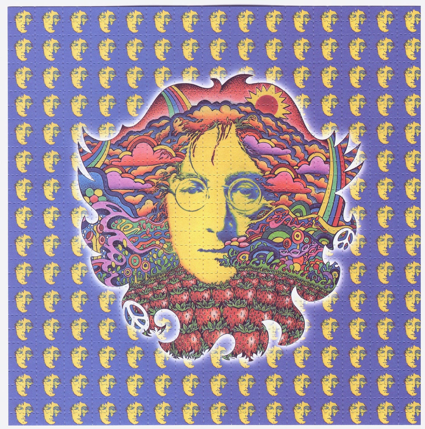 John Lennon Blotter Art by Jeff Hopp | Etsy