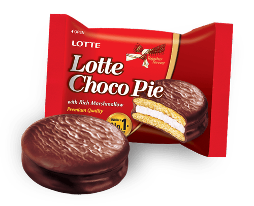 Chocolate Round Lotte Choco Pie Mrp 25/-, Packaging Type: Packet, Rs 18  /packet | ID: 22477056288